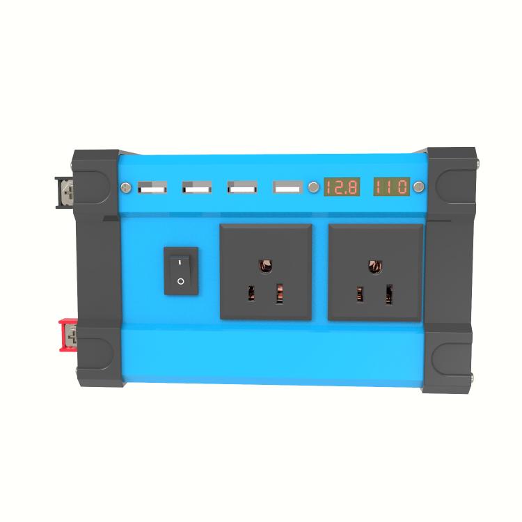 Gurxun 4 USB Ports Digital Display Modified Square Wave Inverter, Spec: 500W US Plug 12V To 110V - free shipping - PMC TechLife - Order now!