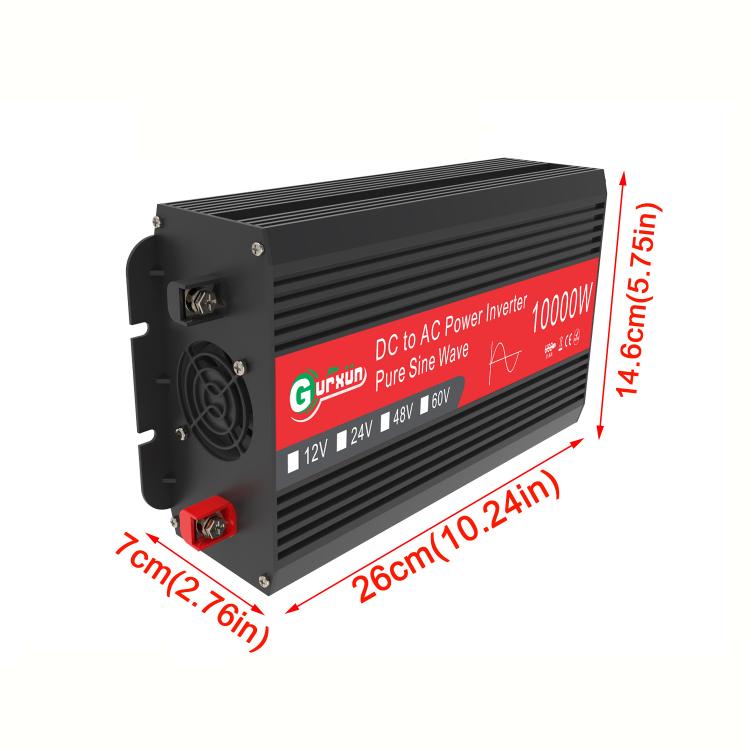 Gurxun 1500W Dual USB Fast Charger Dual Digital Display Pure Sine Wave Inverter, Spec: Brazil Plug 12V To 110V - free shipping - PMC TechLife - Order now!