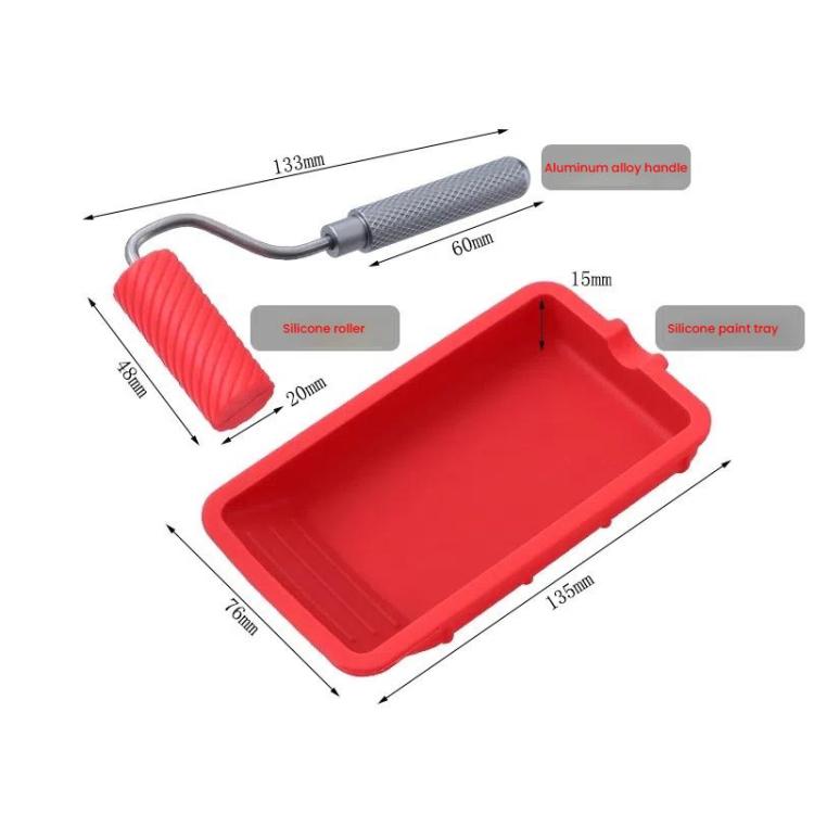 ZH9217-1 Glue Tray Brush Tool Silicone Case Roller Brush Reusable Paint Tray Woodworking Glue Container - Others by PMc TechLife | Online Shopping South Africa | PMc TechLife | Buy Now Pay Later Mobicred