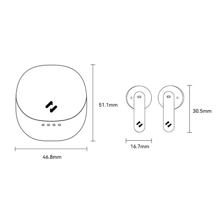 Havit E9 Semi-In-Ear ENC Noise Reduction Wireless Bluetooth Earphones, Color: Pink-Standard Edition - Bluetooth Earphone by Havit | Online Shopping South Africa | PMC TechLife | Buy Now Pay Later Mobicred