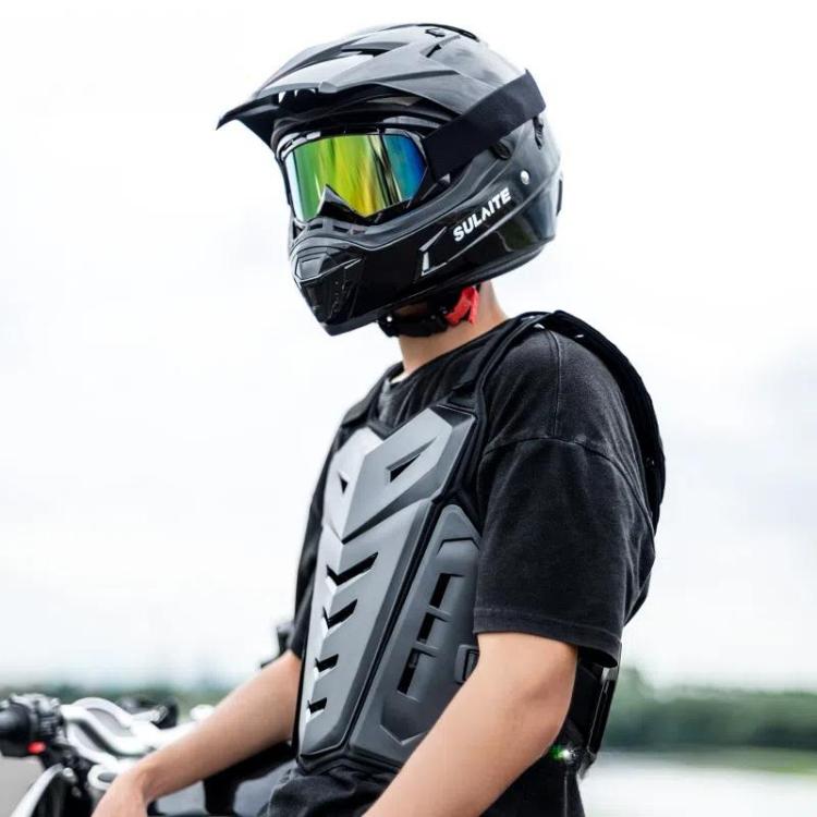 SULAITE Motocross Armor Vest Motorcycle Rider Chest Protection Equipment Racing Anti-Fall Armor Protector, Size: Uniform(Black) - free shipping - PMc TechLife - Order now!