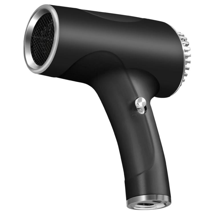 Rechargeable Wireless Hair Dryer Negative Ion Hot and Cold Wind Versatile Hairdressing Tools EU Plug(Black) - free shipping - PMC TechLife - Order now!