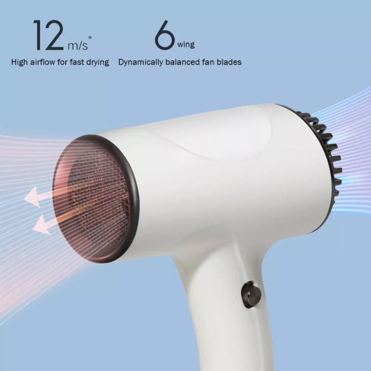 Rechargeable Wireless Hair Dryer Negative Ion Hot and Cold Wind Versatile Hairdressing Tools EU Plug(Black) - free shipping - PMC TechLife - Order now!