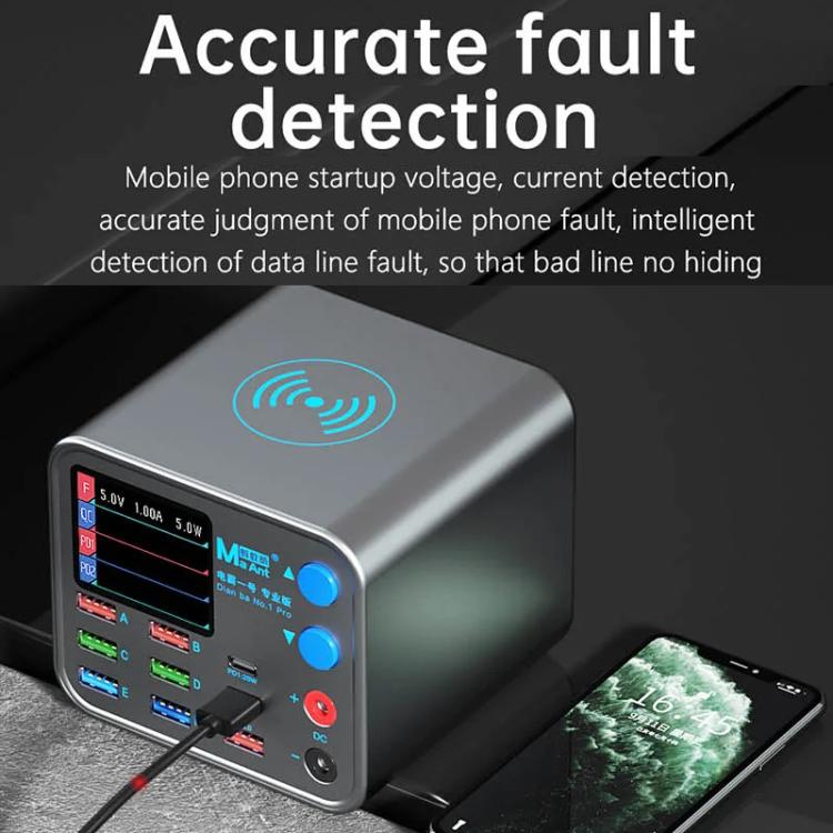 MaAnt DianBa No.1 Pro Multi-port Charger 9-ports With Digital Display Power Wireless Charger EU Plug - free shipping - PMC TechLife - Order now!