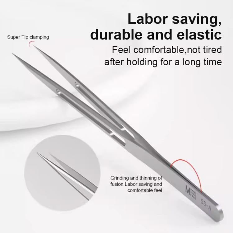MaAnt SS-A1 Non-magnetic Stainless Steel Tweezers - free shipping - PMc TechLife - Order now!