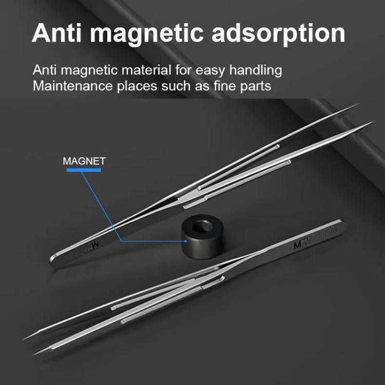 MaAnt SS-A1 Non-magnetic Stainless Steel Tweezers - free shipping - PMc TechLife - Order now!