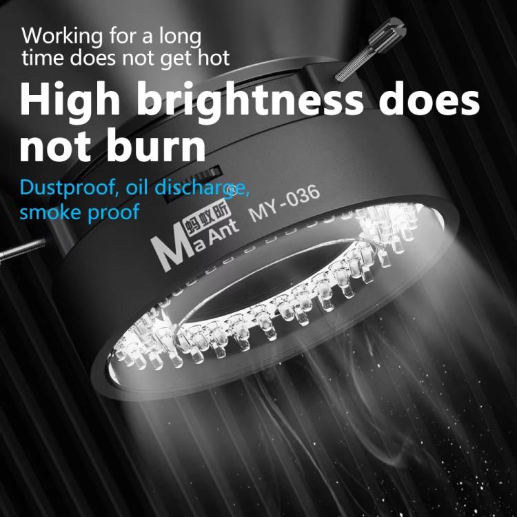 MaAnt MY-036 Cell Phone Repair 72 Beads Microscope Ring Light Source - free shipping - PMc TechLife - Order now!