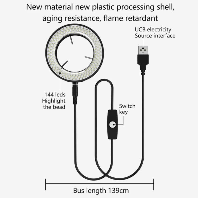 MaAnt MY-037 Cell Phone Repair 144 Beads Microscope Ring Light Source - Microscope Magnifier Series by MaAnt | Online Shopping South Africa | PMC TechLife | Buy Now Pay Later Mobicred