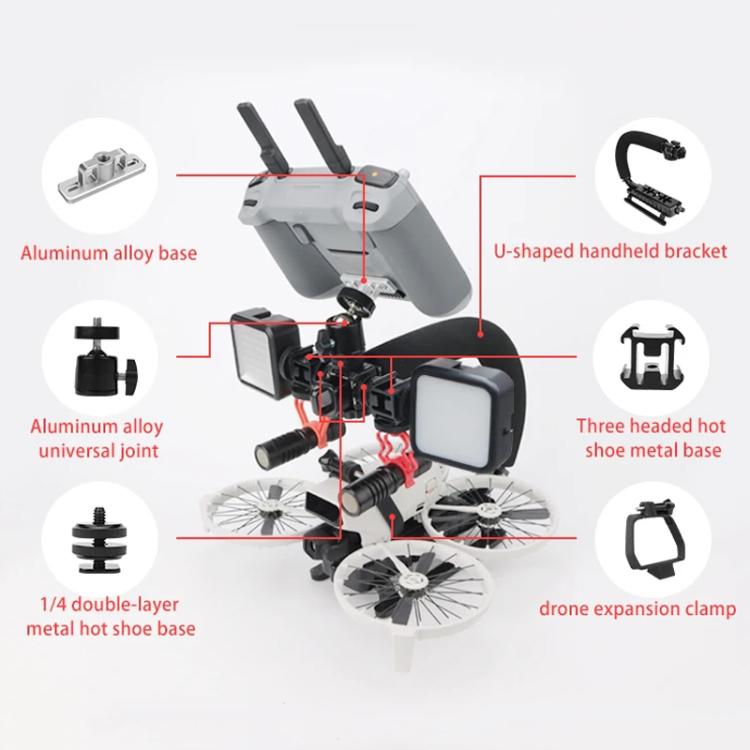 For DJI Air 3 / Air 3S CQT  U-shape Handheld Stabilizer Kit For Cinematic Shots, Wedding Videography & Daily Vlogging - free shipping - PMC TechLife - Order now!