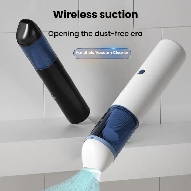 Portable Wireless Car Vacuum Cleaner Small Chargeable Handheld Wet / Dry Large Suction Household Vacuum Cleaner(White) - free shipping - PMc TechLife - Order now!