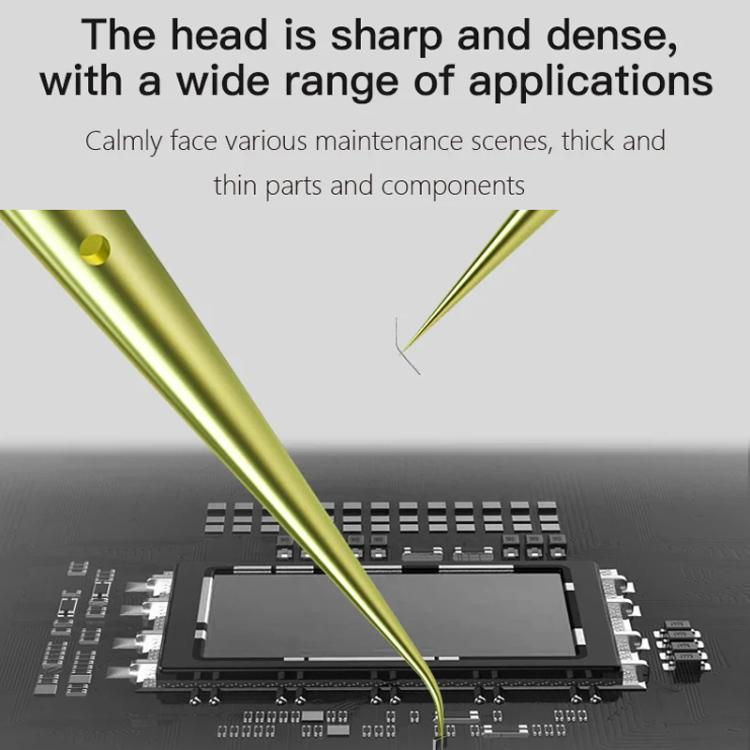 MaAnt Titanium Tweezers Antistatic Small Clip Bird Nest Hair Picking Pink Prick Clip Repair Tool(Straight) - Tweezers by MaAnt | Online Shopping South Africa | PMc TechLife | Buy Now Pay Later Mobicred