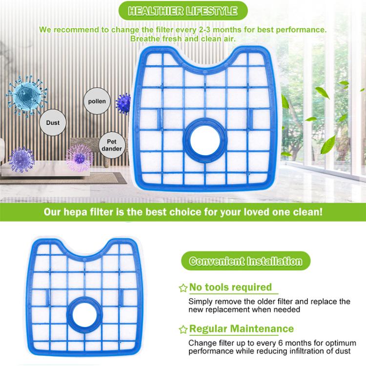 For Philips FC8972 8974 8976  Robot Vacuum Cleaner Filter Replacement Parts - For Philips Accessories by PMc TechLife | Online Shopping South Africa | PMc TechLife | Buy Now Pay Later Mobicred