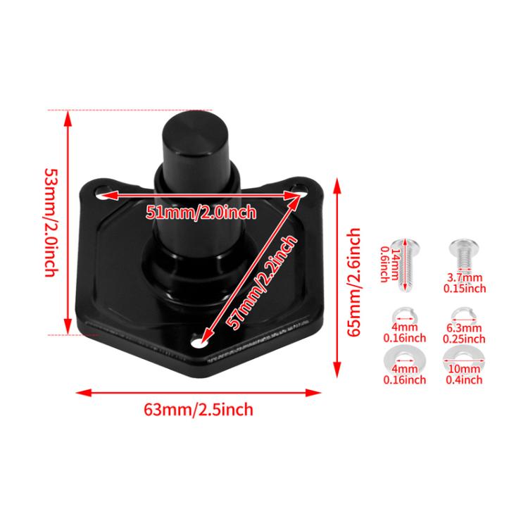 For Harley Motorcycle Modification Starter Switch Solenoid Valve Cover(Black) - Others by PMc TechLife | Online Shopping South Africa | PMc TechLife | Buy Now Pay Later Mobicred