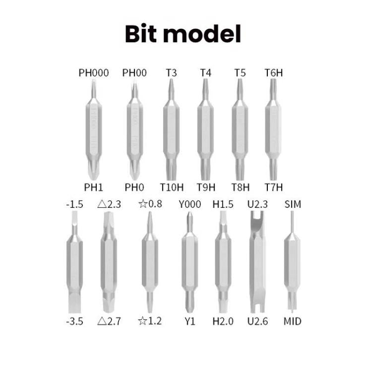 27 In 1 Dual Bits Precision Screwdriver Tool Kit Mini Mobile Phone Computer Eyeglasses Repair Tool(ABS Shell) - free shipping - PMC TechLife - Order now!