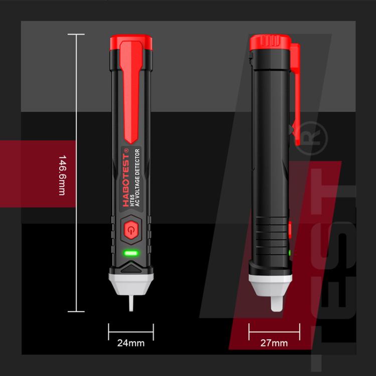 HABOTEST HT85 Non-Contact Electricity Tester AC Voltage Detector(Black Red) - Current & Voltage Tester by HABOTEST | Online Shopping South Africa | PMc TechLife | Buy Now Pay Later Mobicred