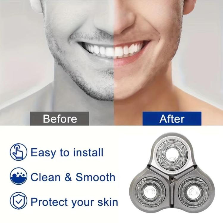 For Xiaomi Mijia S300 / S500 / S500C / MJTXD01SKS Electric Shaver Blade Head Replace Accessories, Style: Upper Half Head ( With Single Layer Blade ) - free shipping - PMc TechLife - Order now!