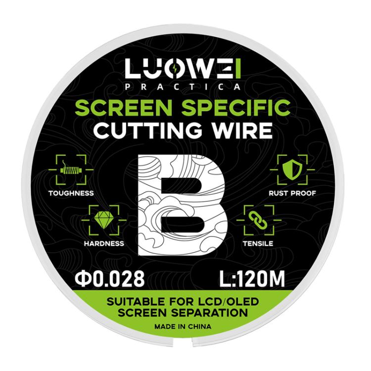 LUOWEI 120M Cell Phone LCD Screen Separation Line High Hardness Cutting Diamond Wire, Spec: B 0.028mm - free shipping - PMC TechLife - Order now!