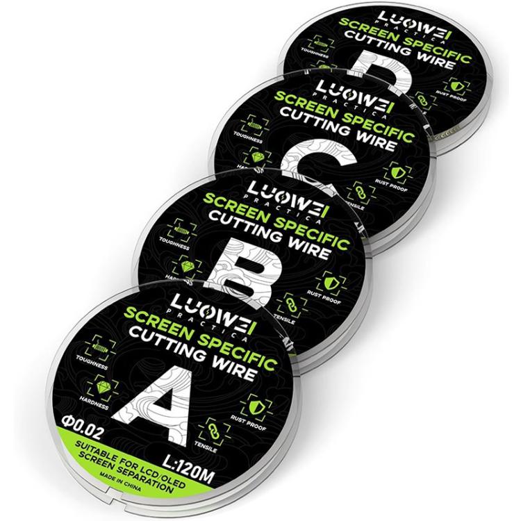 LUOWEI 120M Cell Phone LCD Screen Separation Line High Hardness Cutting Diamond Wire, Spec: C 0.03mm - free shipping - PMC TechLife - Order now!