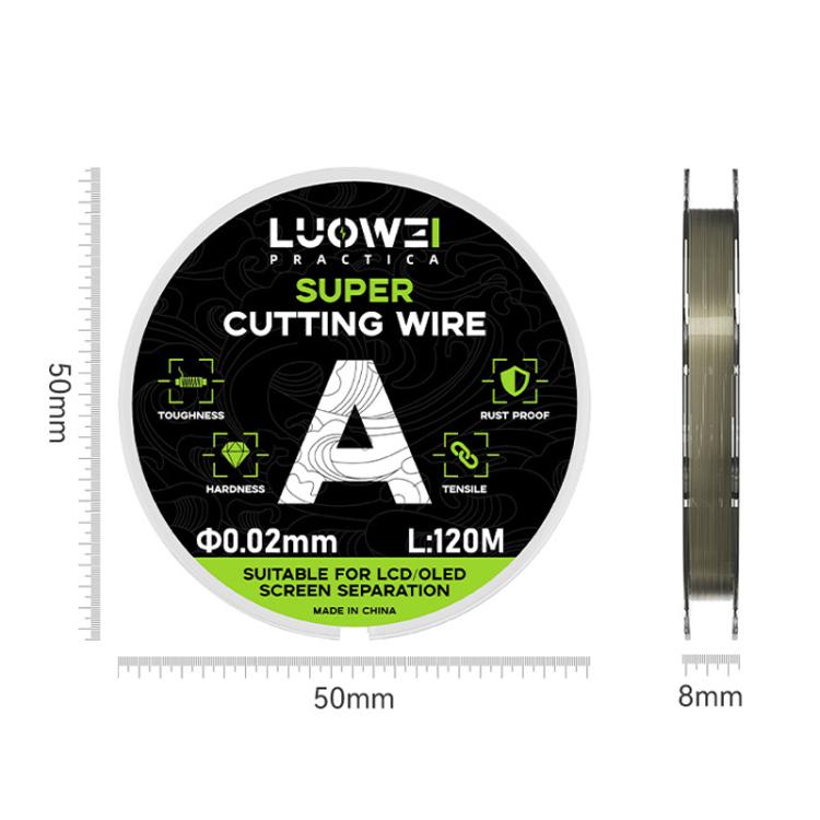LUOWEI 120M Cell Phone LCD Screen Separation Line High Hardness Cutting Diamond Wire, Spec: B 0.028mm - free shipping - PMC TechLife - Order now!