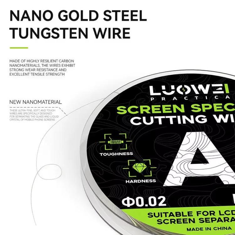 LUOWEI 120M Cell Phone LCD Screen Separation Line High Hardness Cutting Diamond Wire, Spec: C 0.03mm - free shipping - PMC TechLife - Order now!