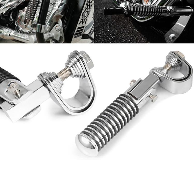 For Harley Motorcycle Modification Collapsible Footpegs Foot Guard Spike Mounted Pedals(Black) - Others by PMc TechLife | Online Shopping South Africa | PMc TechLife | Buy Now Pay Later Mobicred