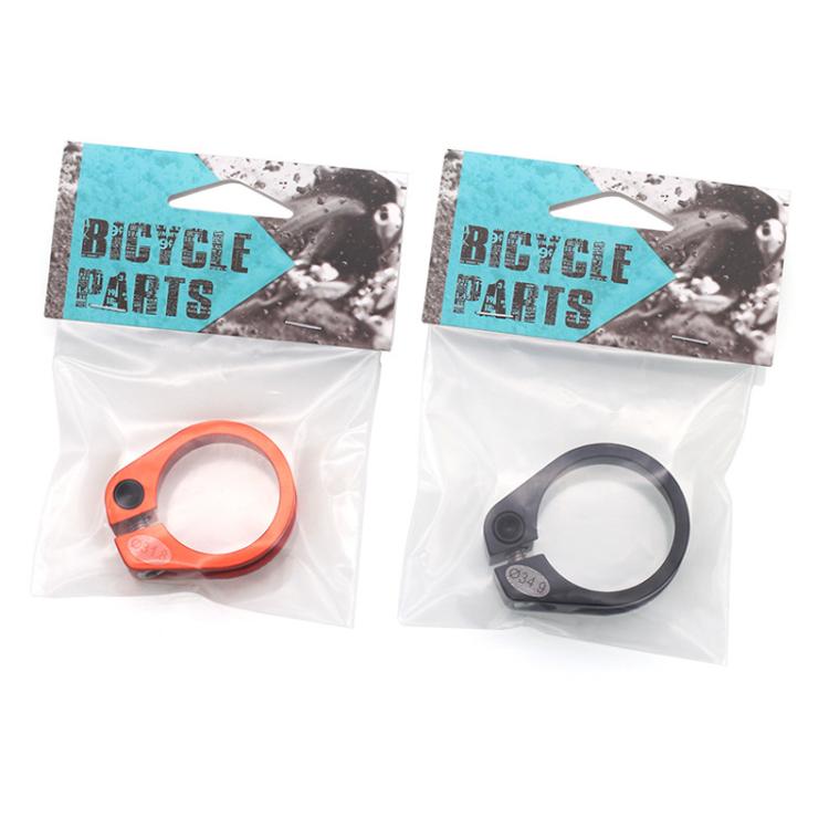 Mountain Road Bicycle Aluminum Locking Seatpost Clamps Seatpost Clamp Ring Fittings(31.8mm Black) - Pipe clamps by PMc TechLife | Online Shopping South Africa | PMc TechLife | Buy Now Pay Later Mobicred