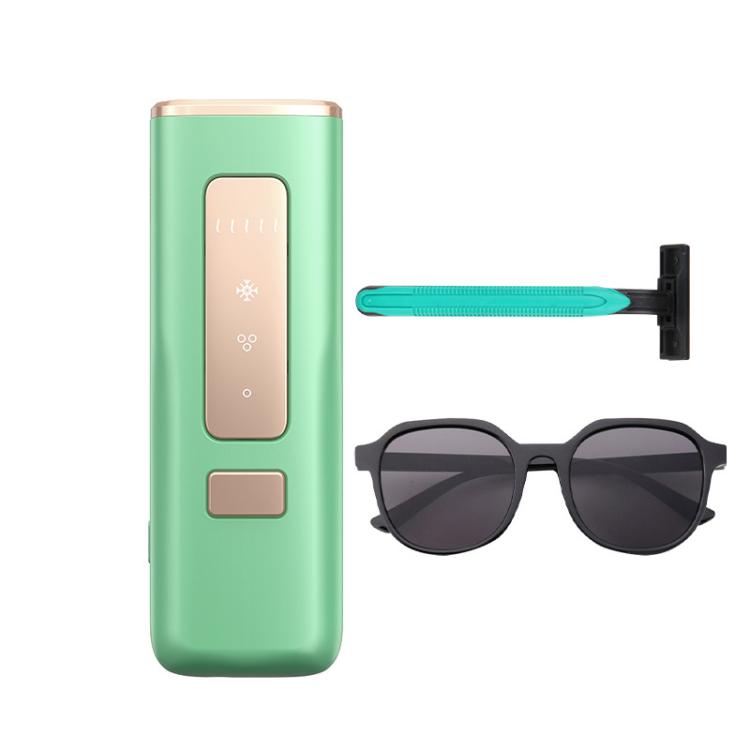 Sapphire Ice Sense Painless Laser Hair Remover Intense Pulse Ice Hair Removal Device, Style: Crystal Green FY-505AL(AU Plug) - free shipping - PMC TechLife - Order now!