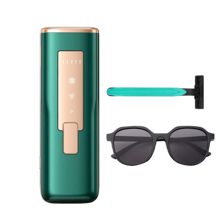 Sapphire Ice Sense Painless Laser Hair Remover Intense Pulse Ice Hair Removal Device, Style: Dark Green FY-507AG(EU Plug) - free shipping - PMC TechLife - Order now!
