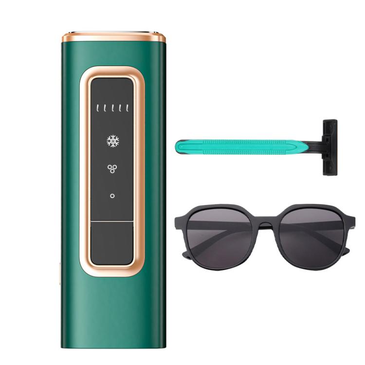 Sapphire Ice Sense Painless Laser Hair Remover Intense Pulse Ice Hair Removal Device, Style: Dark Green FY-509AG(AU Plug) - free shipping - PMC TechLife - Order now!