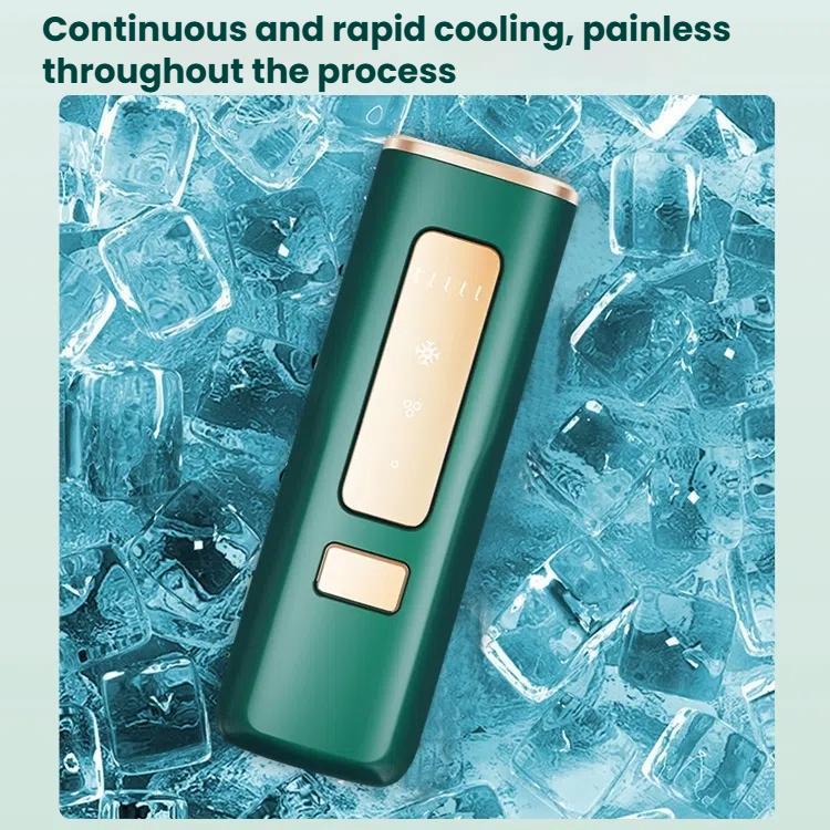 Sapphire Ice Sense Painless Laser Hair Remover Intense Pulse Ice Hair Removal Device, Style: Dark Green FY-507AG(US Plug) - free shipping - PMC TechLife - Order now!