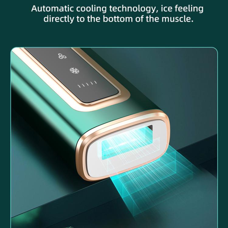 Sapphire Ice Sense Painless Laser Hair Remover Intense Pulse Ice Hair Removal Device, Style: Crystal Green FY-509AL(US Plug) - free shipping - PMC TechLife - Order now!