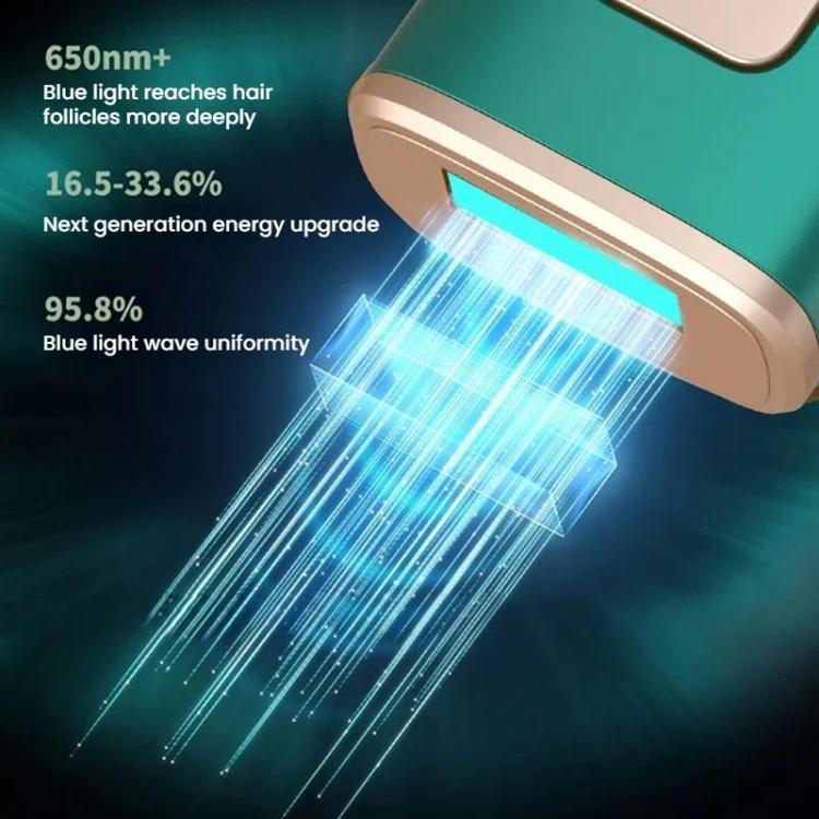 Sapphire Ice Sense Painless Laser Hair Remover Intense Pulse Ice Hair Removal Device, Style: Dark Green FY-507AG(US Plug) - free shipping - PMC TechLife - Order now!