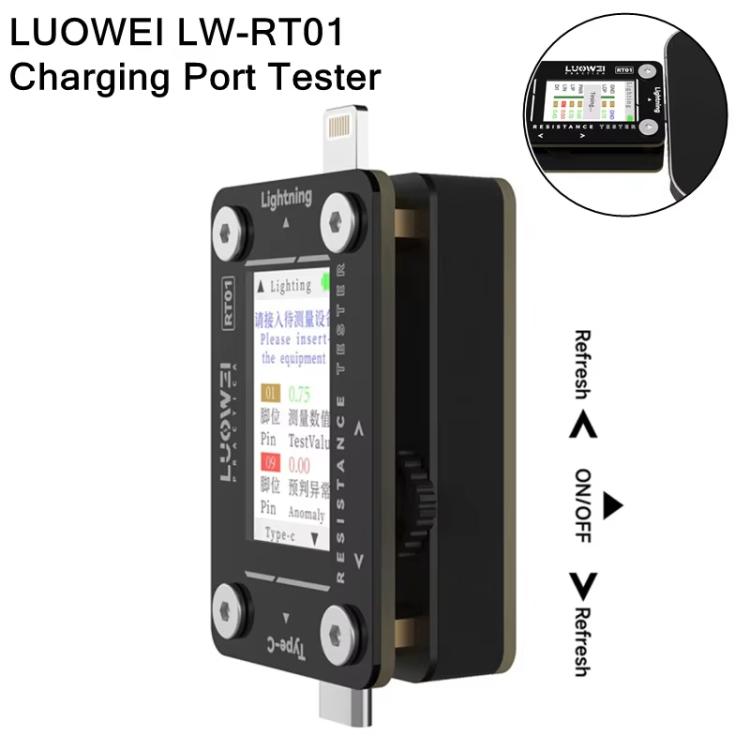 LUOWEI RT01 Type-C To 8 Pin Detachable Cell Phone Rear Plug Auto Tester - free shipping - PMC TechLife - Order now!