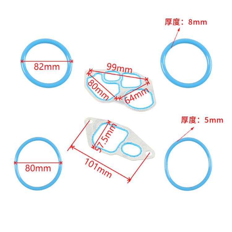 For Ford F-350 6pcs /Set F7TZ6A636AAA Car Gasket Kit - Others by PMc TechLife | Online Shopping South Africa | PMc TechLife | Buy Now Pay Later Mobicred
