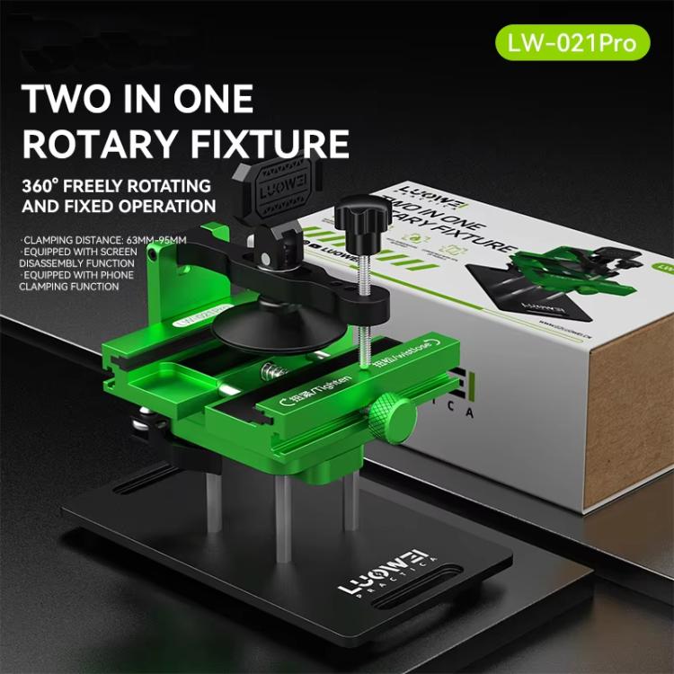 LUOWEI LW-021Pro Cell Phone Back Cover Removal and Screen Replacement 2 In 1 Rotary Jig - free shipping - PMc TechLife - Order now!