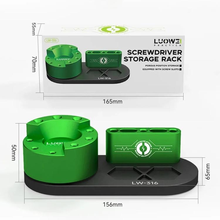 LUOWEI LW-316 Cell Phone Repair Tool Organizer Rotary Screwdriver Holder - free shipping - PMC TechLife - Order now!