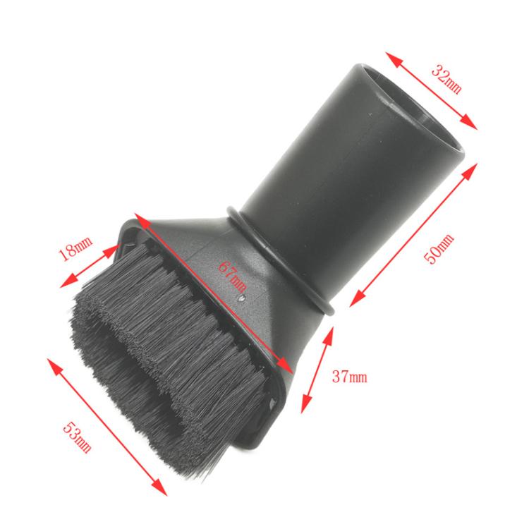 For Karcher / Miele / Bosch / Philips Vacuum Cleaner 32mm Soft Brush Nozzle 2.863-221.0, Style: Black+White+3532 Adaptor - free shipping - PMc TechLife - Order now!