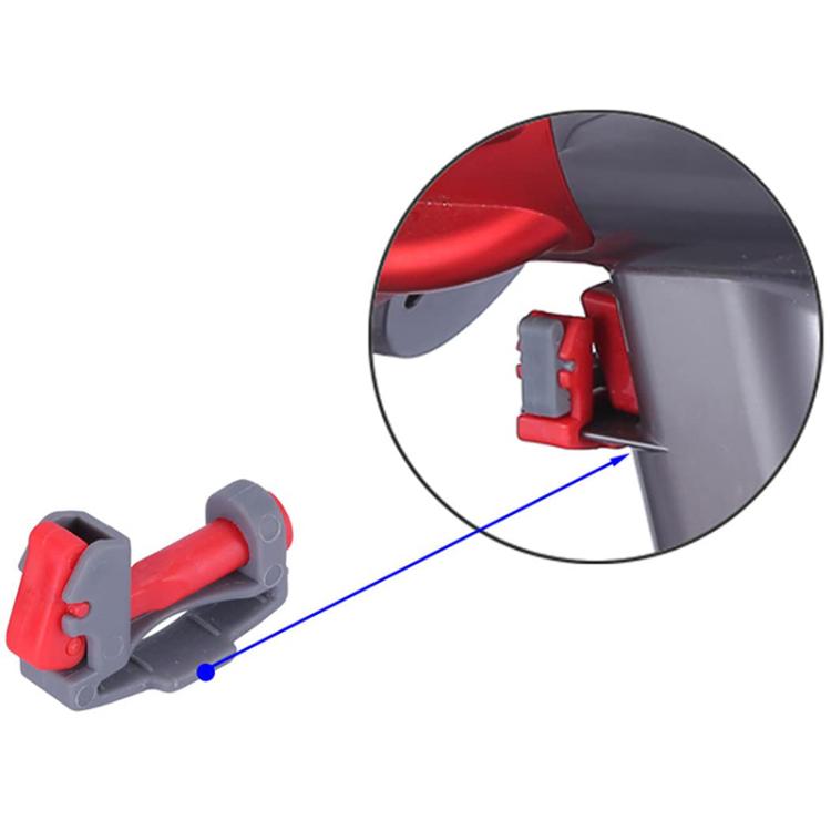 For Dyson V6 / V7 / V8 / V10 / V11 / V12 / V15 Vacuum Cleaner Switch Carabiner Holder(B Model Gray Body Red Key) - free shipping - PMc TechLife - Order now!