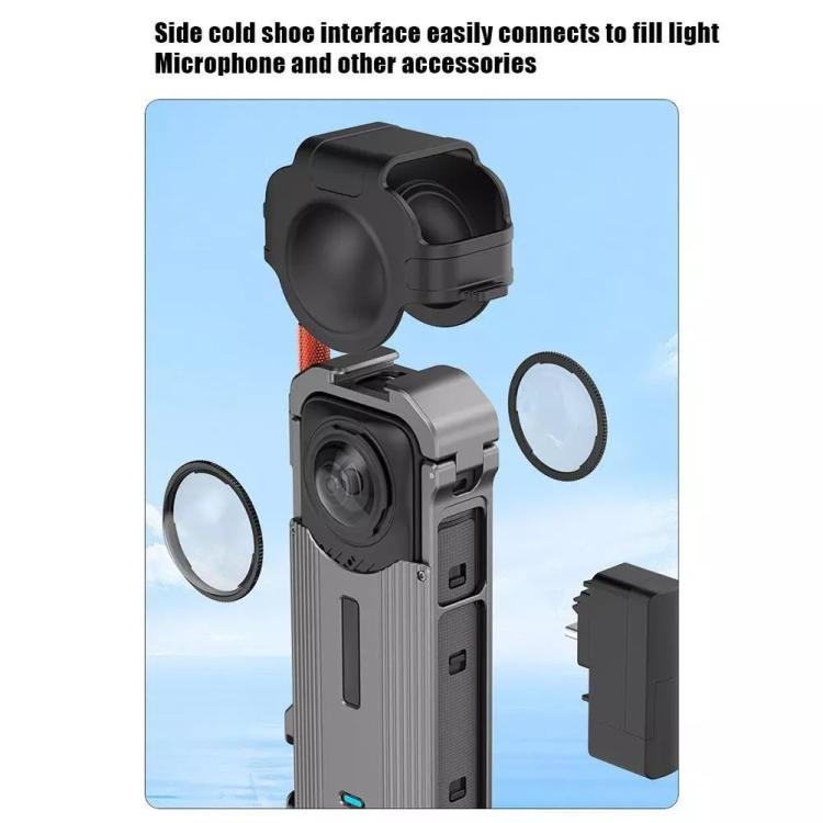 For Insta360 X4 HEPAIL Metal Heat Dissipation Magnetic Rabbit Cage - free shipping - PMC TechLife - Order now!