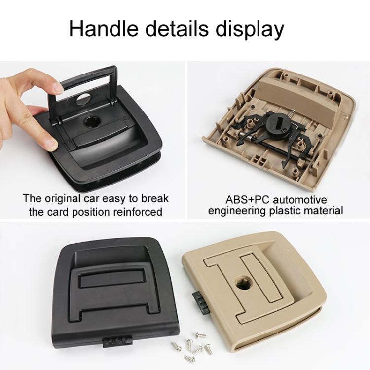 For BMW X5 E70 / X6 E71 E72 Car Boot Handle Inside Trunk Lid Bottom Plate Handle 51479120283(Without Lock Hole Black) - Door Handles by PMc TechLife | Online Shopping South Africa | PMc TechLife | Buy Now Pay Later Mobicred