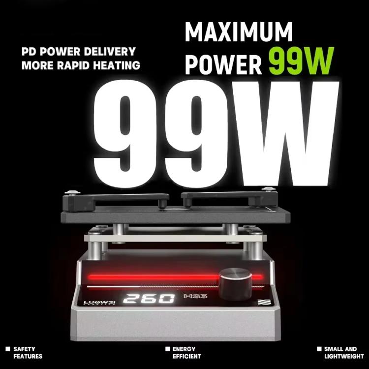 LUOWEI HS3 Universal Preheating Heating Station Layered Lamination Tinning Degumming Heating Station EU Plug - free shipping - PMC TechLife - Order now!