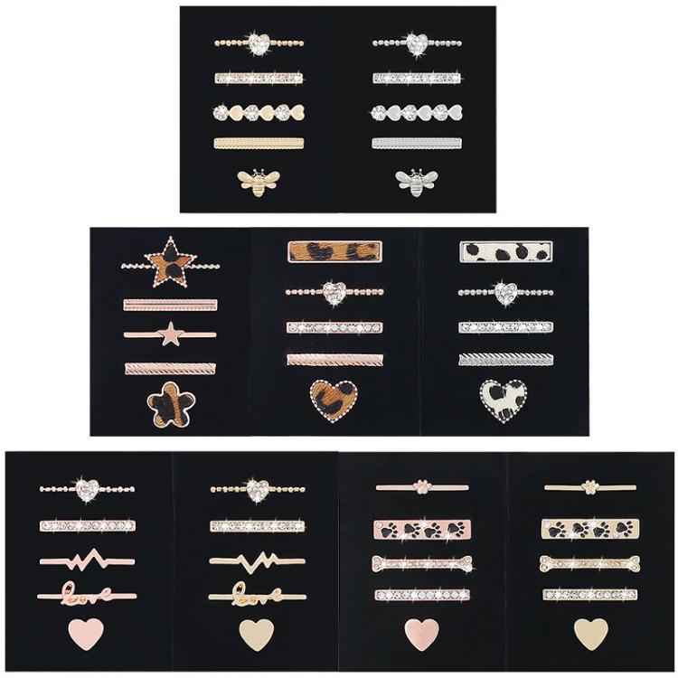 5pcs / Set 20mm Width Smart Watch Silicone Band Decorative Ring Metal Accessories, Style: Rose Gold 4 - Watch Decorations by PMC TechLife | Online Shopping South Africa | PMC TechLife | Buy Now Pay Later Mobicred