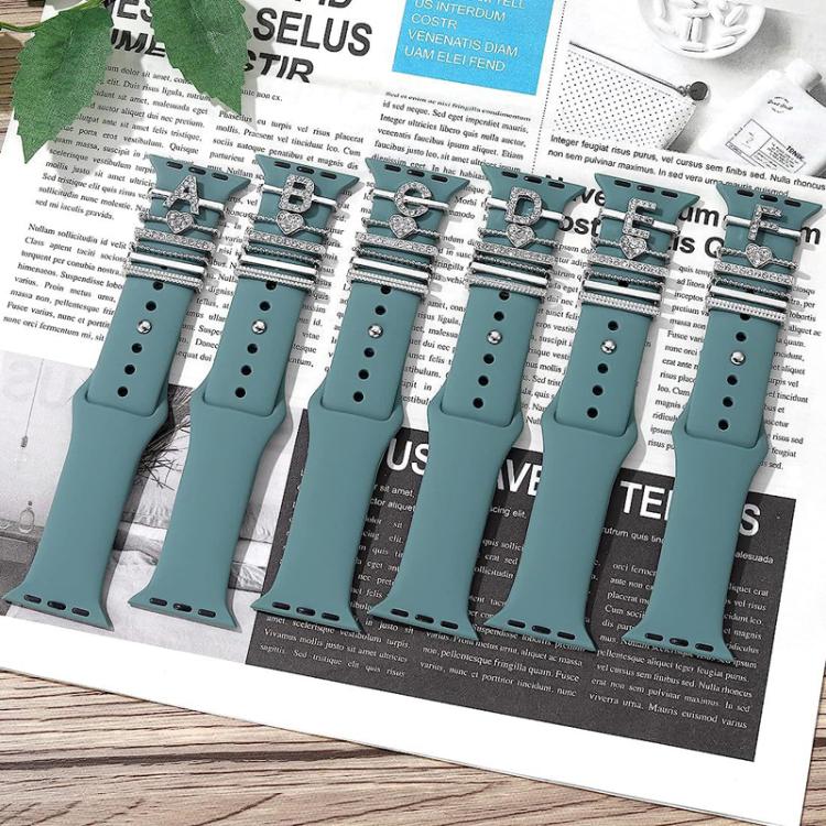 6pcs / Set Smart Watch Silicone Band Decorative Ring Metal Accessories, Size: K(Rose Gold) - Watch Decorations by PMC TechLife | Online Shopping South Africa | PMC TechLife | Buy Now Pay Later Mobicred