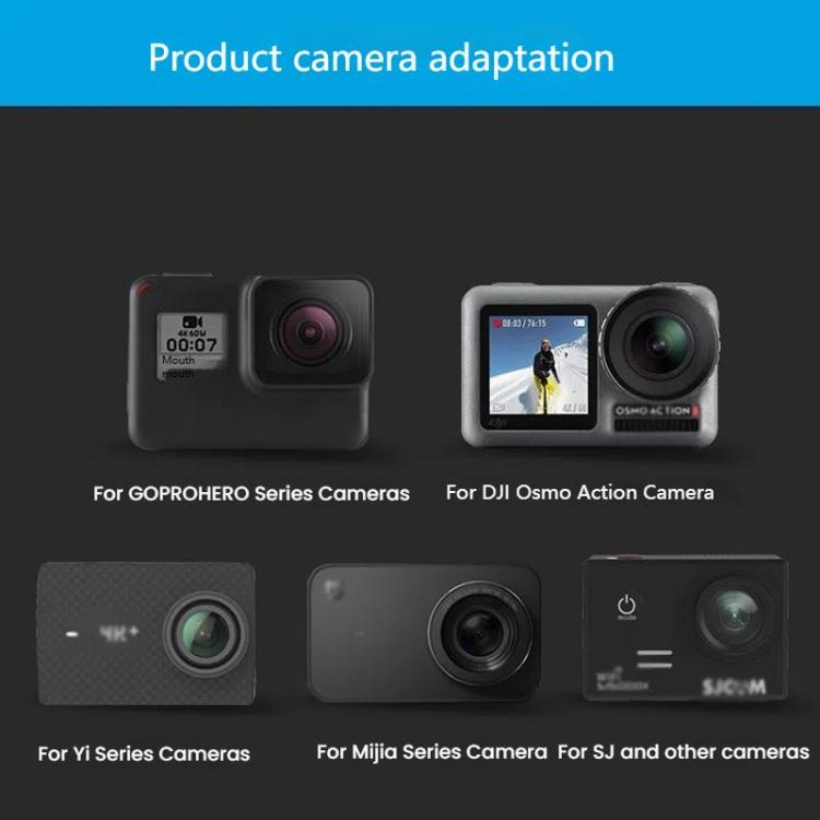 TELESIN Sports Camera Motorcycle Helmet Chin Mount Bracket For GoPro HERO Series / DJI Osmo Action / Insta360, Spec: Holder + J-Buckle - free shipping - PMC TechLife - Order now!