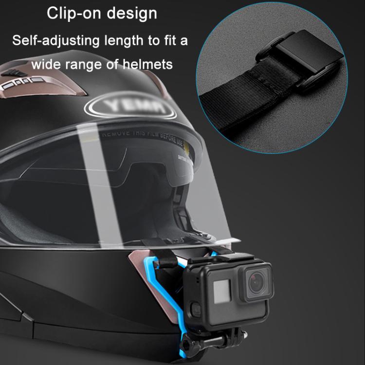 TELESIN Sports Camera Motorcycle Helmet Chin Mount Bracket For GoPro HERO Series / DJI Osmo Action / Insta360, Spec: Holder + J-Buckle - free shipping - PMC TechLife - Order now!