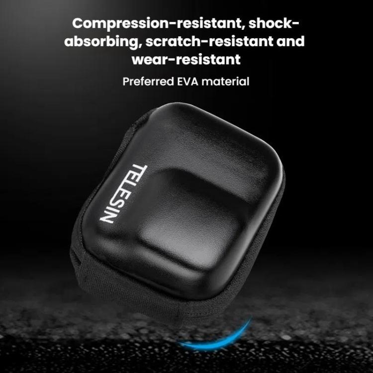 TELESIN Sports Camera Mini EVA Protective Storage Bag For GoPro HERO12 Black /11 Black /10 Black /9 Black(Black) - free shipping - PMC TechLife - Order now!