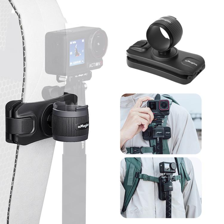 AMagisn Selfie Stick Hanger Action Camera Backpack Quick Attachment for Insta360 / DJI / GoPro(Black) - free shipping - PMC TechLife - Order now!