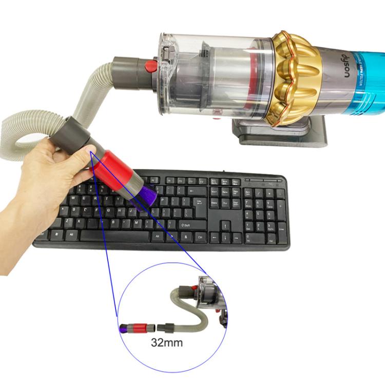 32mm Soft Brush+DC Connector Vacuum Cleaner Dusting Streak Free Soft Brush Replacement Accessory Set - free shipping - PMc TechLife - Order now!