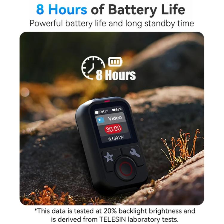 TELESIN T13 60m Sports Camera Wireless Bluetooth Remote Control For GoPro HERO13 Black /12 Black /11 Black /10 Black /9 Black /8 Black /Max(Black) - free shipping - PMC TechLife - Order now!