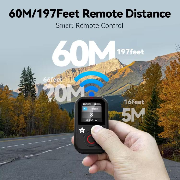 TELESIN T13 60m Sports Camera Wireless Bluetooth Remote Control For GoPro HERO13 Black /12 Black /11 Black /10 Black /9 Black /8 Black /Max(Black) - free shipping - PMC TechLife - Order now!
